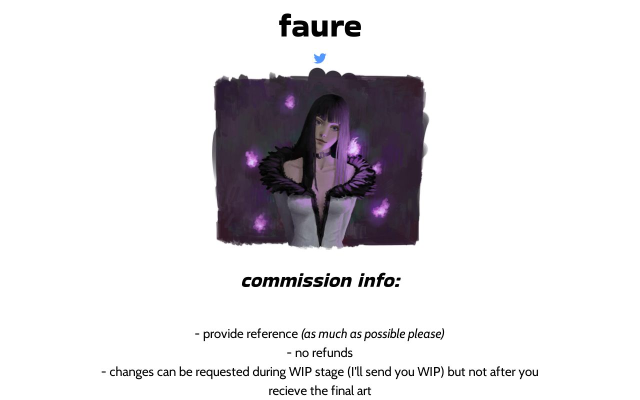 Carrd profile picture for @faure